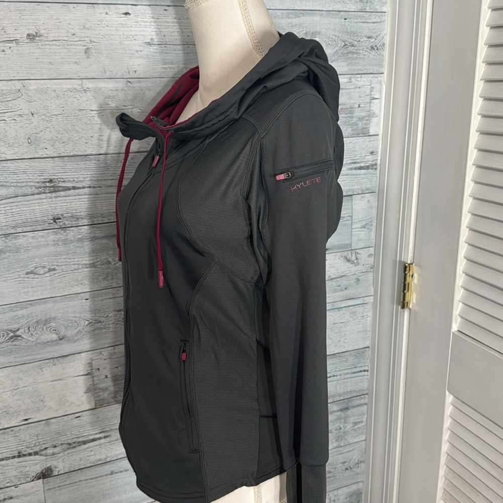 Hylete Full Zip Gray Athletic Jacket - image 5